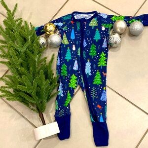 Little Sleepies Sleeper  Christmas themed  3-6 months